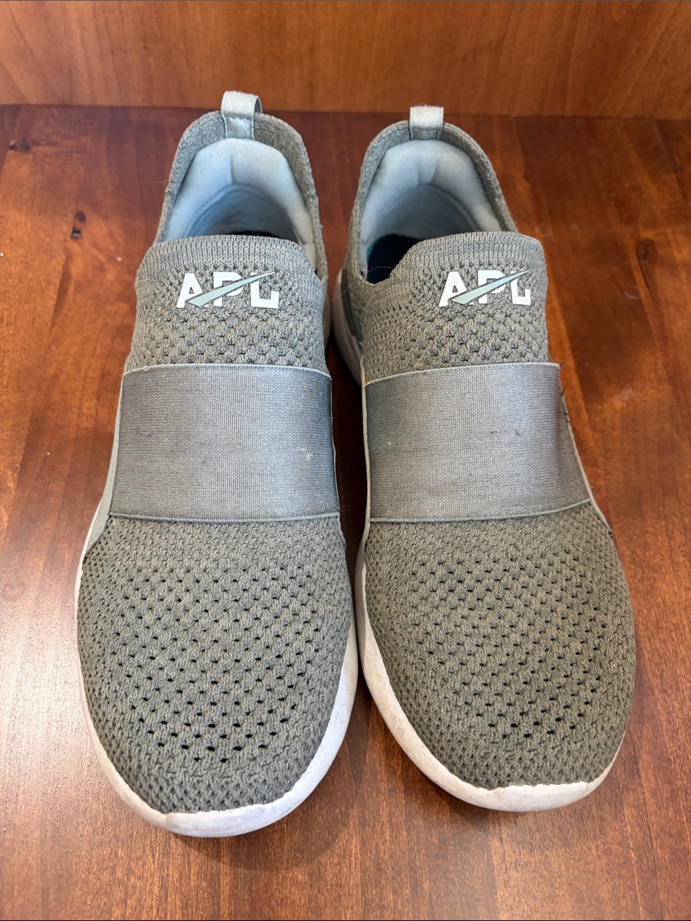 APL Slip-On Knit Sneakers - Olive/White